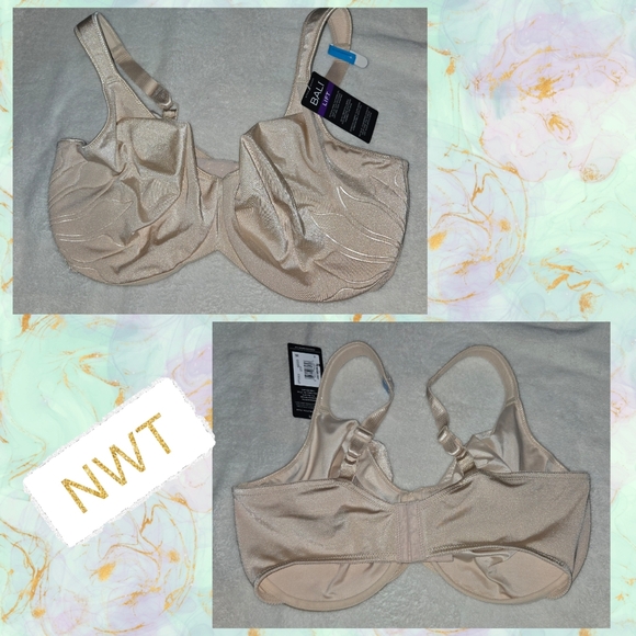 ❤️ Bali Women's Cream Bra - 42DDD NWT - Picture 2 of 10